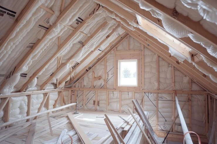 ecofriendly-home-insulation-installation-attic-sustainable-energy-efficiency-improvement